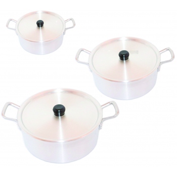 JUEGO DE BUDINERAS 26CM, 28CM Y 30CM  ALUIMINIO TRIPLE FUERTE